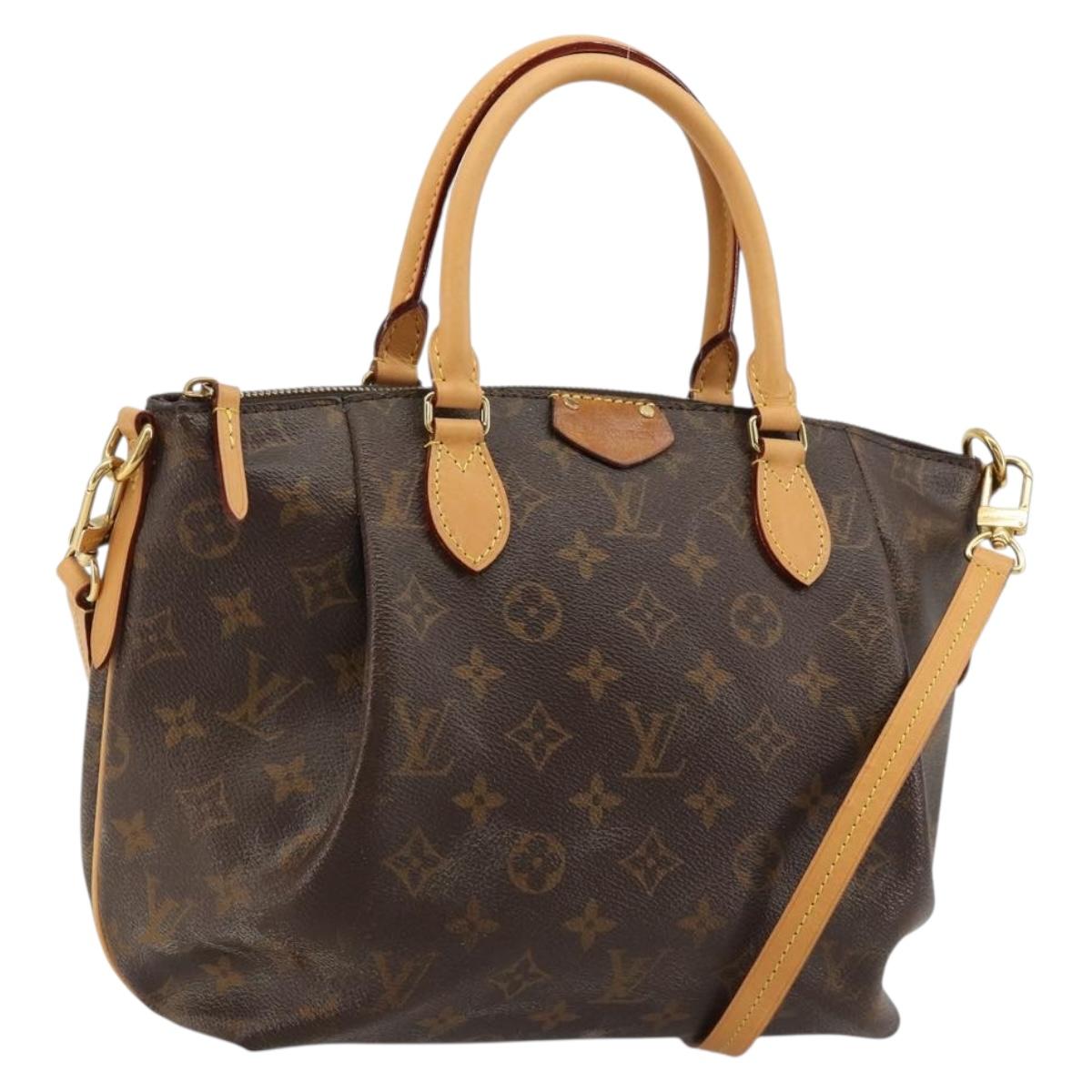LOUIS VUITTON Monogram Turen PM Hand Bag 2way M48813 LV Auth bs35486