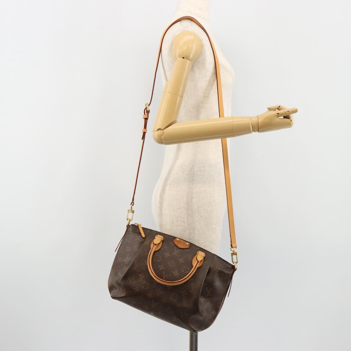 LOUIS VUITTON Monogram Turen PM Hand Bag 2way M48813 LV Auth bs35486
