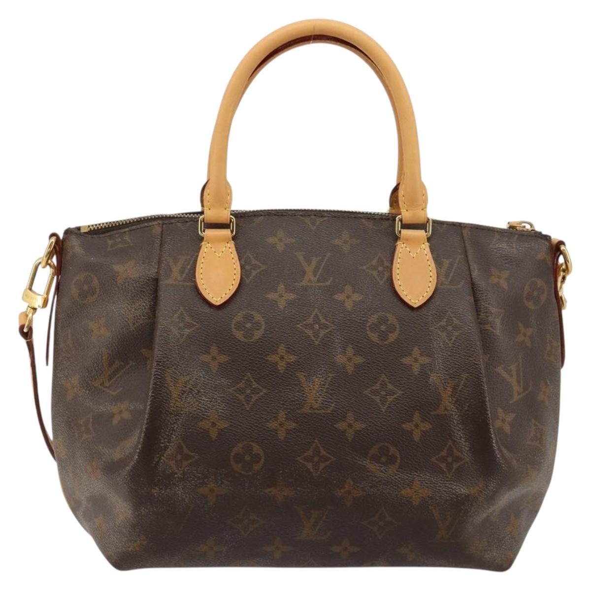 LOUIS VUITTON Monogram Turen PM Hand Bag 2way M48813 LV Auth bs35486