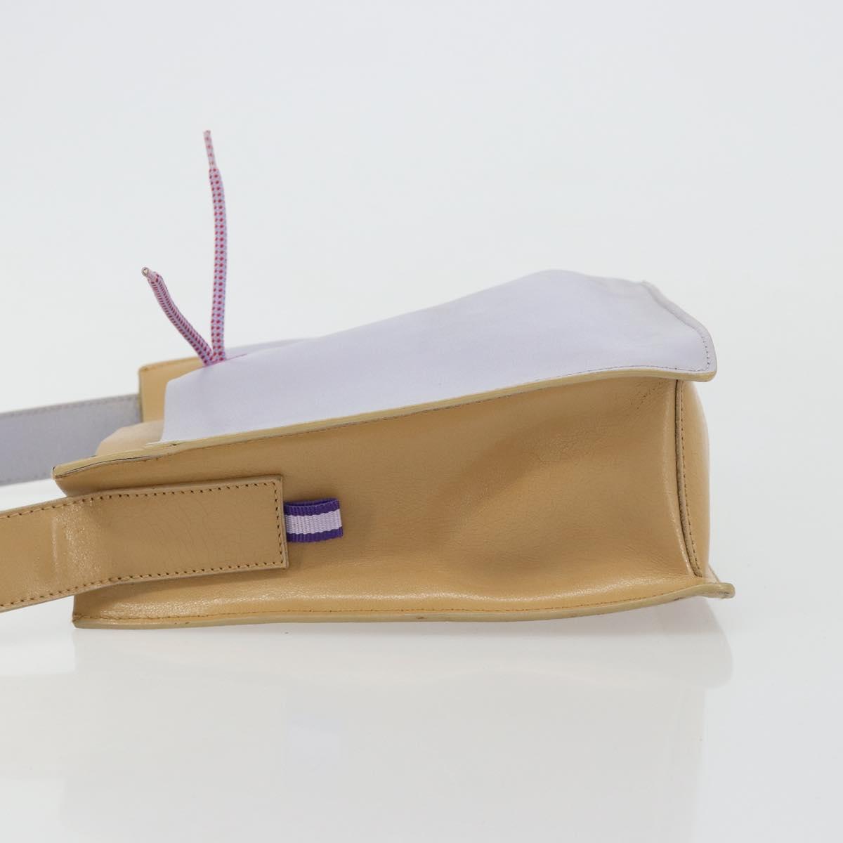 Miu Miu Shoulder Bag Leather Purple Auth bs35504
