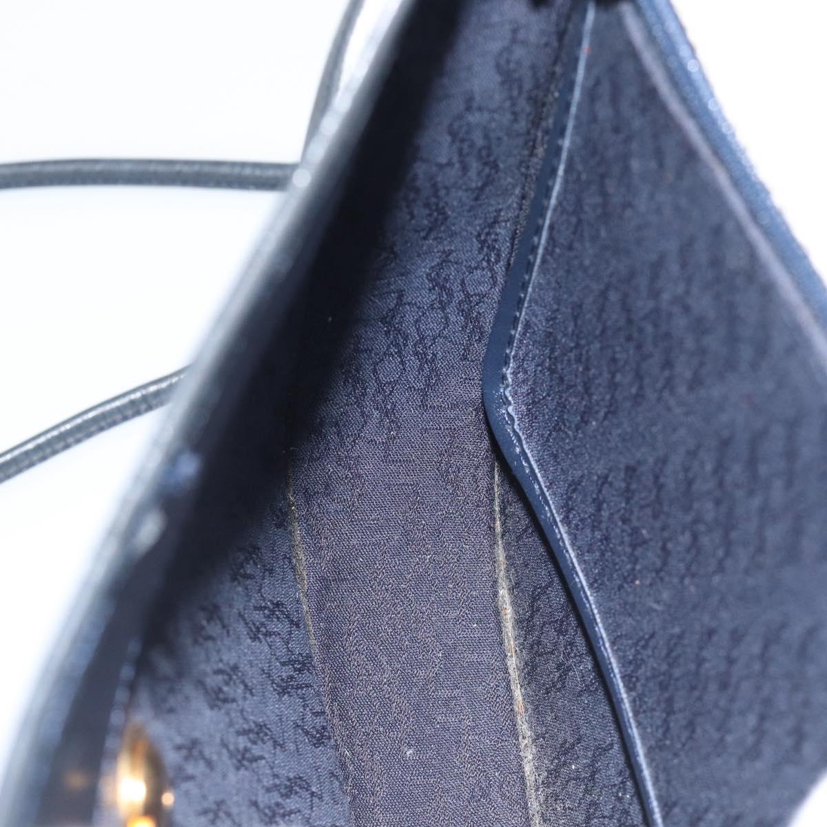 SAINT LAURENT Shoulder Bag Coated Canvas White Gold Auth bs35518
