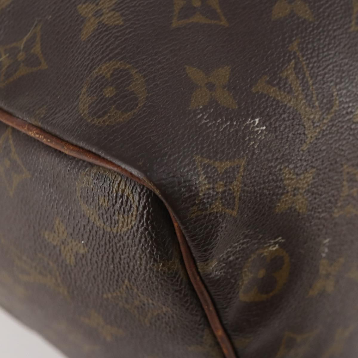 LOUIS VUITTON Monogram Speedy 35 Hand Bag M41524 LV Auth bs35533