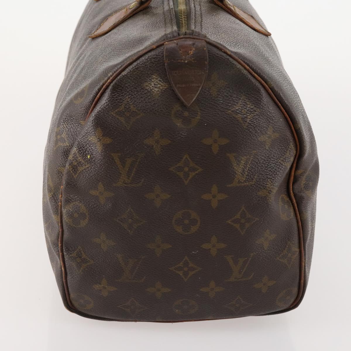LOUIS VUITTON Monogram Speedy 35 Hand Bag M41524 LV Auth bs35533