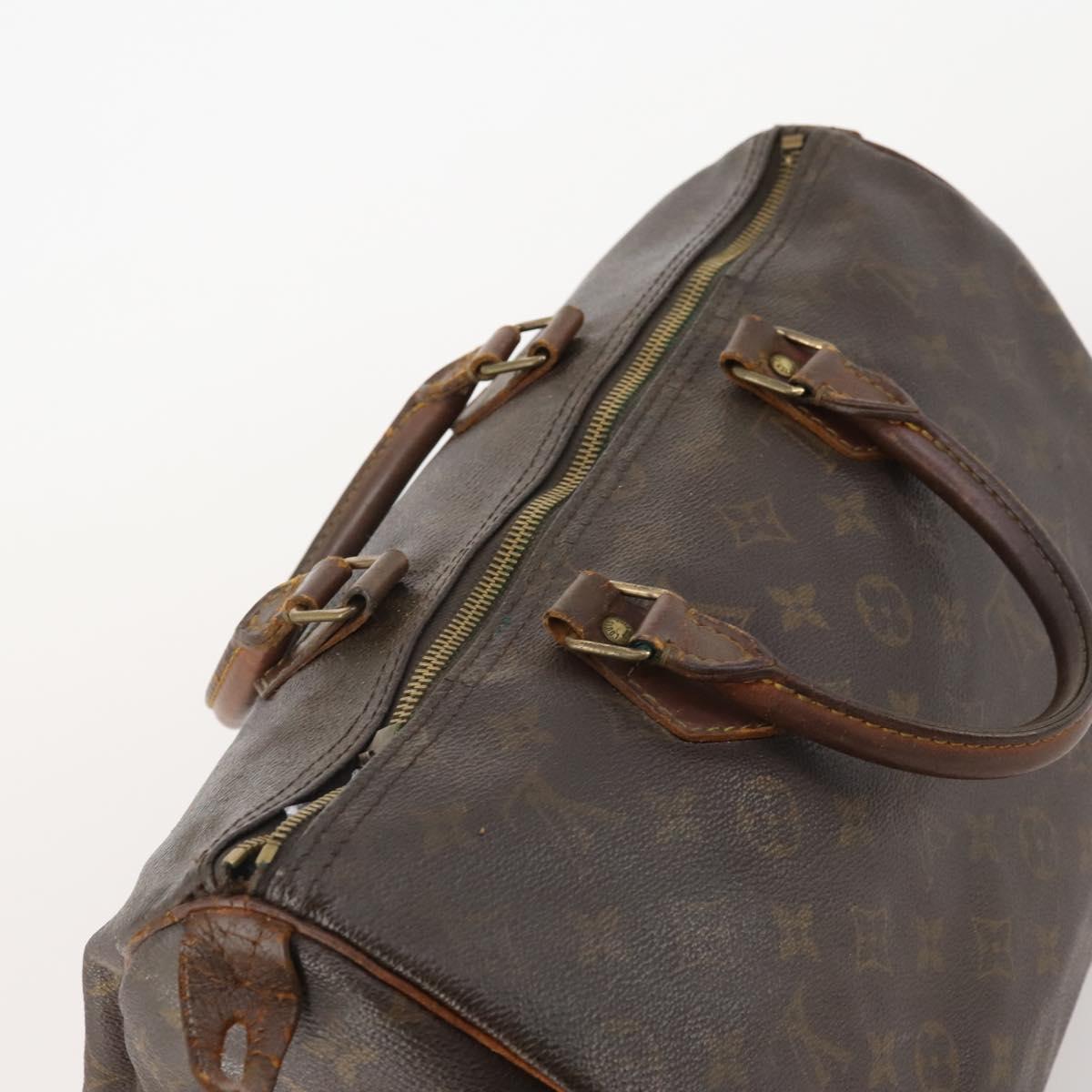 LOUIS VUITTON Monogram Speedy 35 Hand Bag M41524 LV Auth bs35533