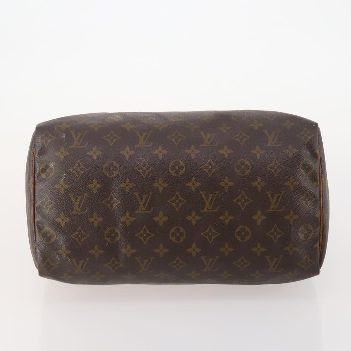 LOUIS VUITTON Monogram Speedy 35 Hand Bag M41524 LV Auth bs35533