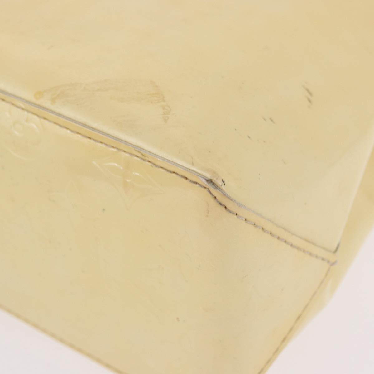 LOUIS VUITTON Monogram Vernis Reade PM Hand Bag Perle M91336 LV Auth bs35535