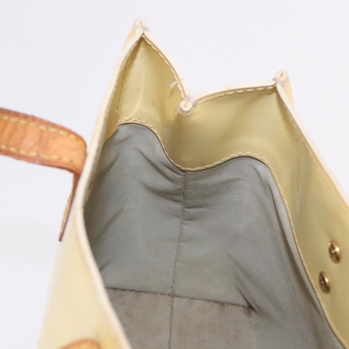 LOUIS VUITTON Monogram Vernis Reade PM Hand Bag Perle M91336 LV Auth bs35535