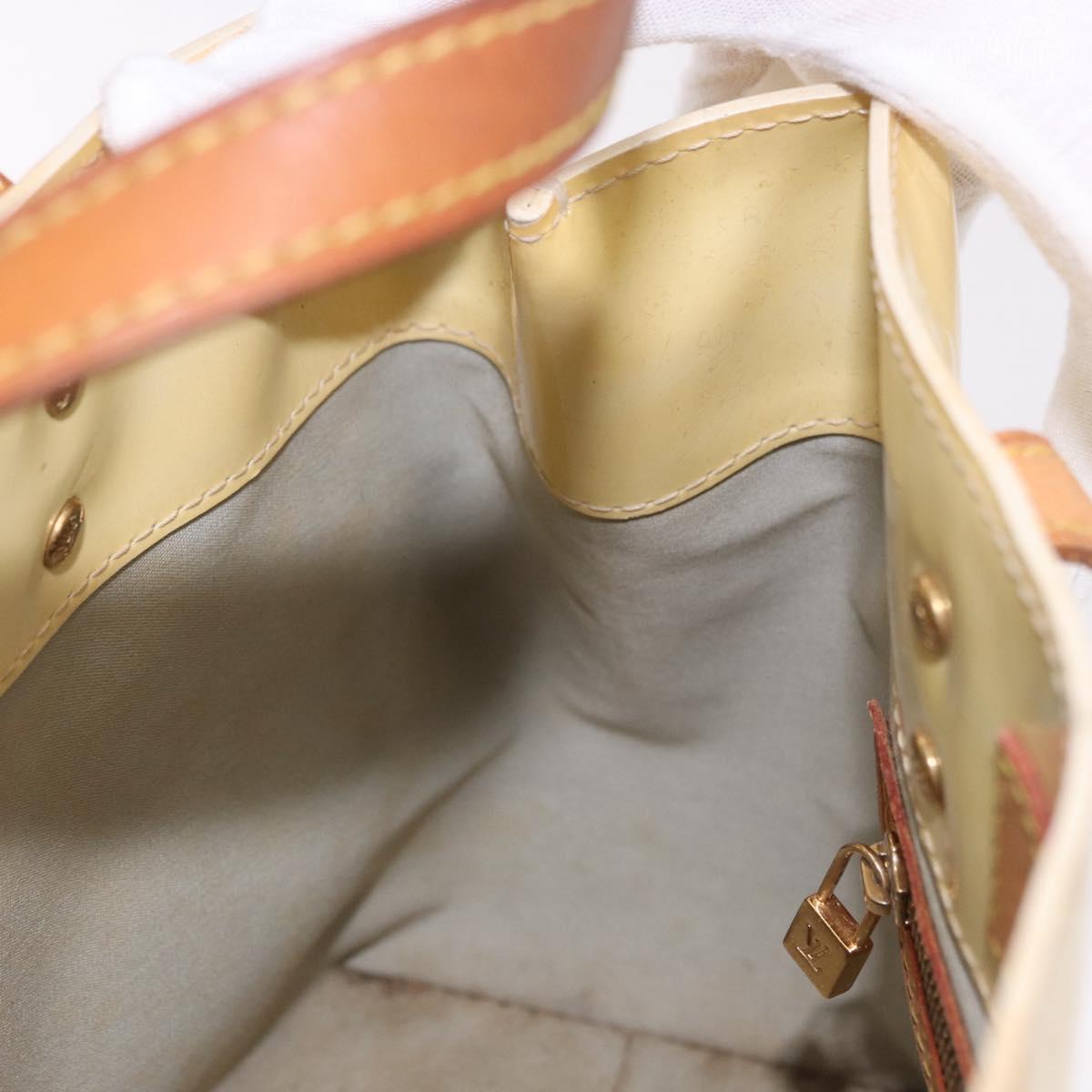 LOUIS VUITTON Monogram Vernis Reade PM Hand Bag Perle M91336 LV Auth bs35535