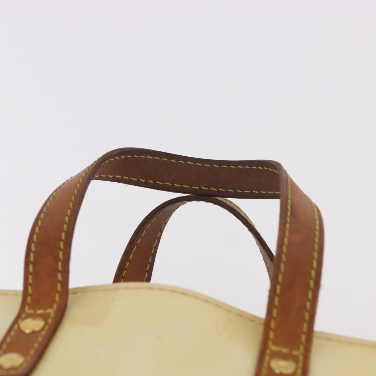 LOUIS VUITTON Monogram Vernis Reade PM Hand Bag Perle M91336 LV Auth bs35535