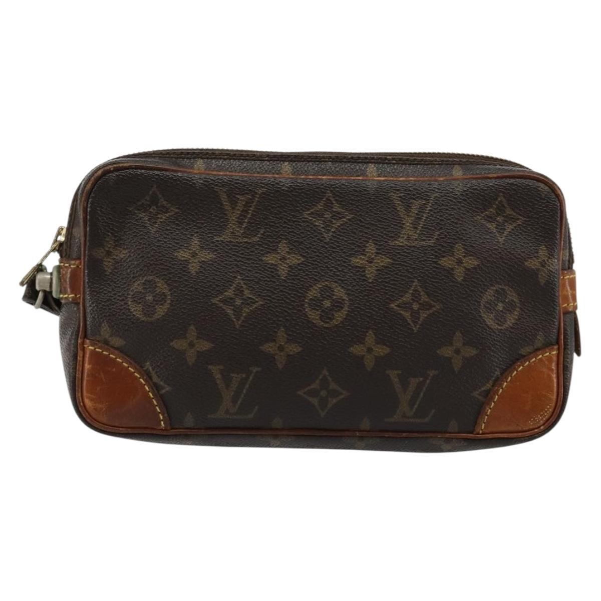 LOUIS VUITTON Monogram Marly Dragonne PM Clutch Bag M51827 LV Auth bs35536
