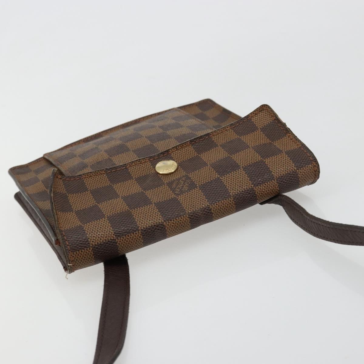 LOUIS VUITTON Damier Ebene Pimlico Shoulder Bag N45272 LV Auth bs35537