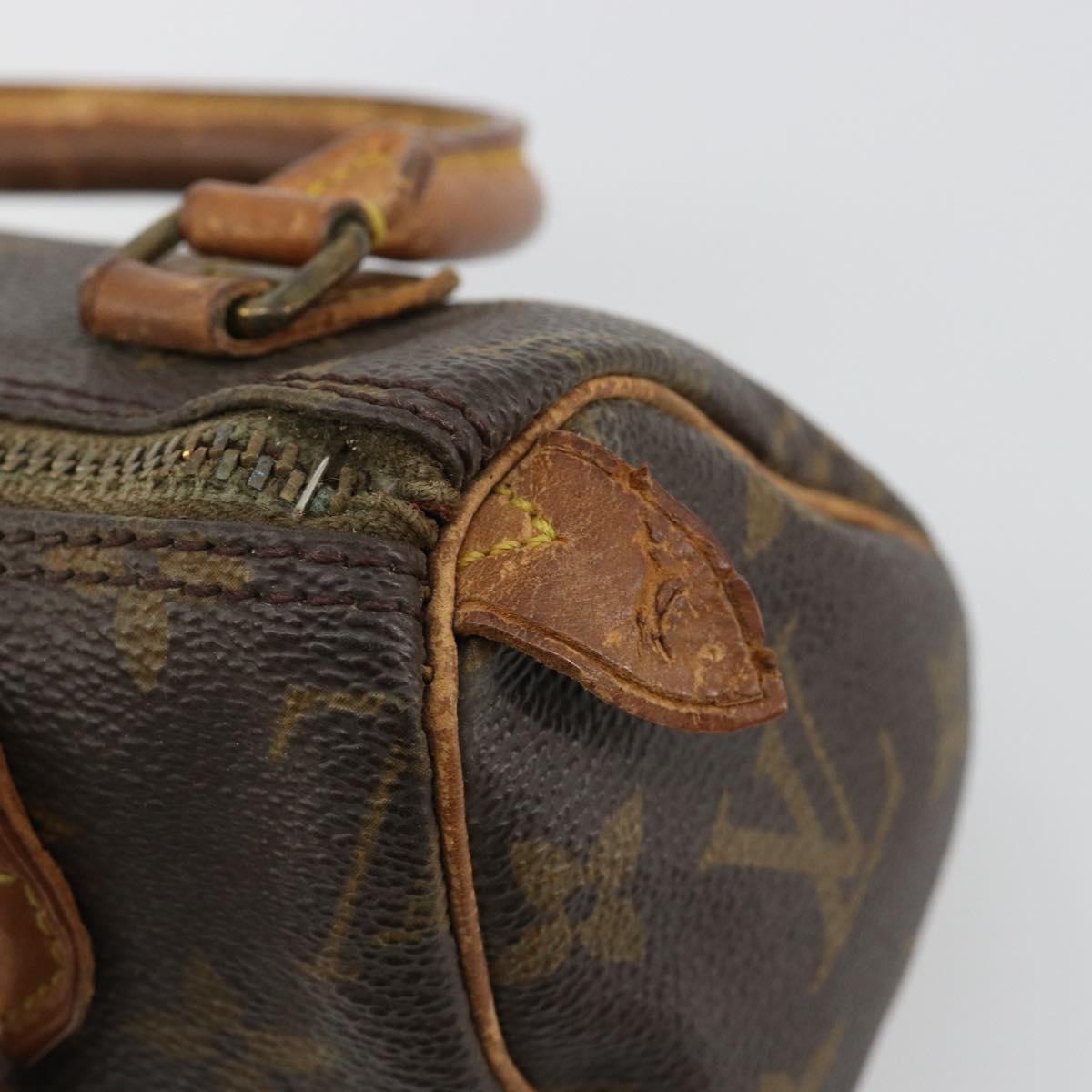 LOUIS VUITTON Monogram Mini Speedy Hand Bag M41534 LV Auth bs35539
