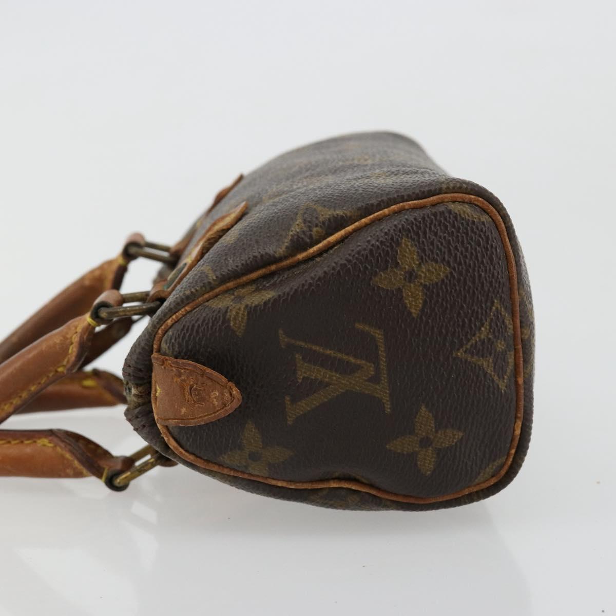LOUIS VUITTON Monogram Mini Speedy Hand Bag M41534 LV Auth bs35539
