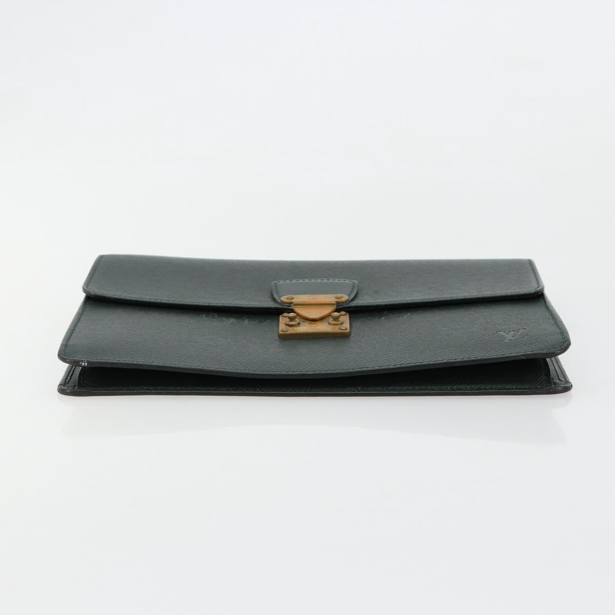 LOUIS VUITTON Taiga Pochette Kourad Clutch Bag Epicea M30194 LV Auth bs35554