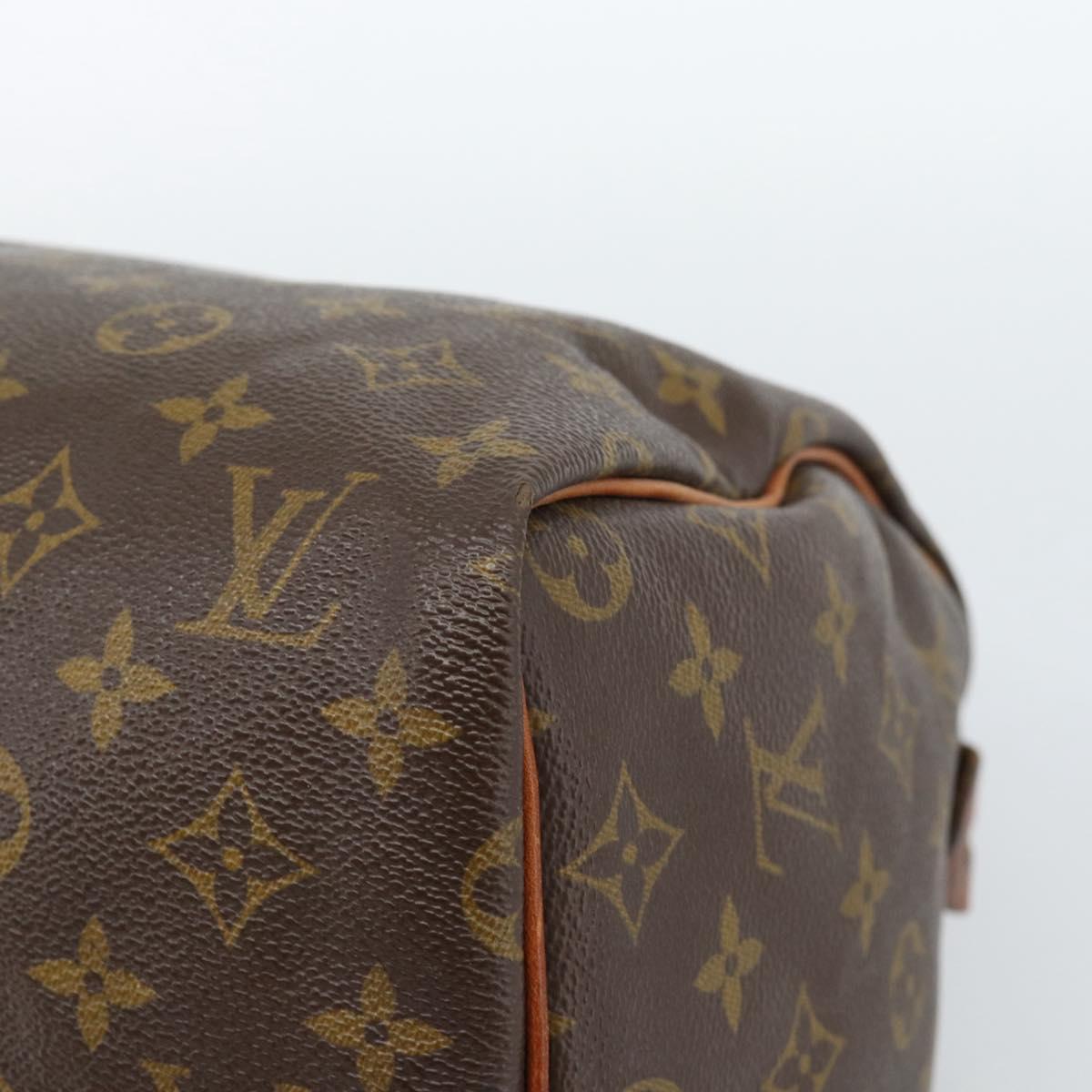 LOUIS VUITTON Monogram Speedy 30 Hand Bag M41526 LV Auth bs35557