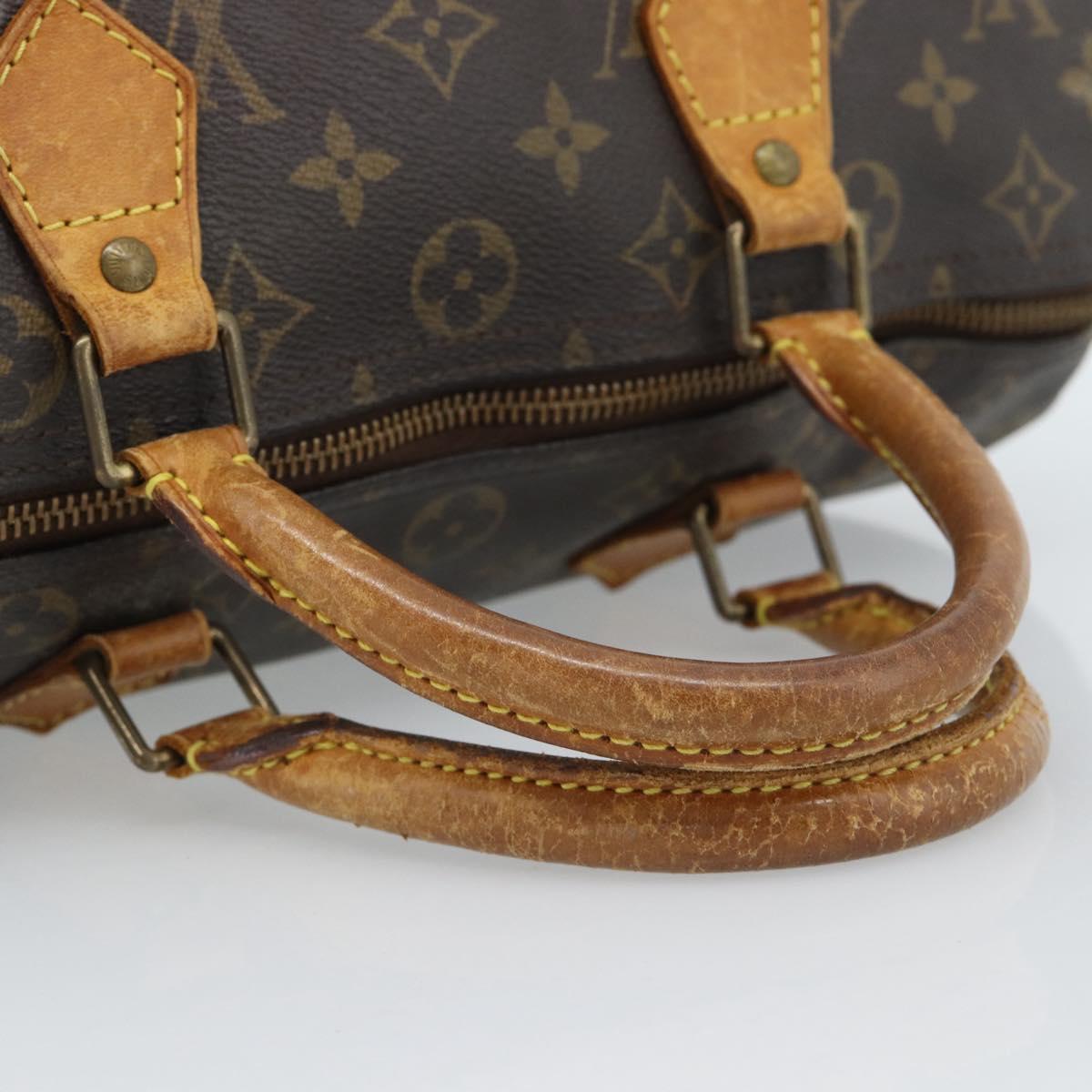LOUIS VUITTON Monogram Speedy 30 Hand Bag M41526 LV Auth bs35558