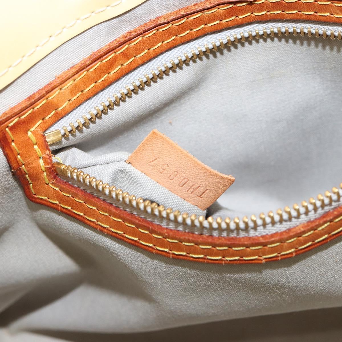 LOUIS VUITTON Monogram Vernis Reade PM Hand Bag Perle M91336 LV Auth bs35563
