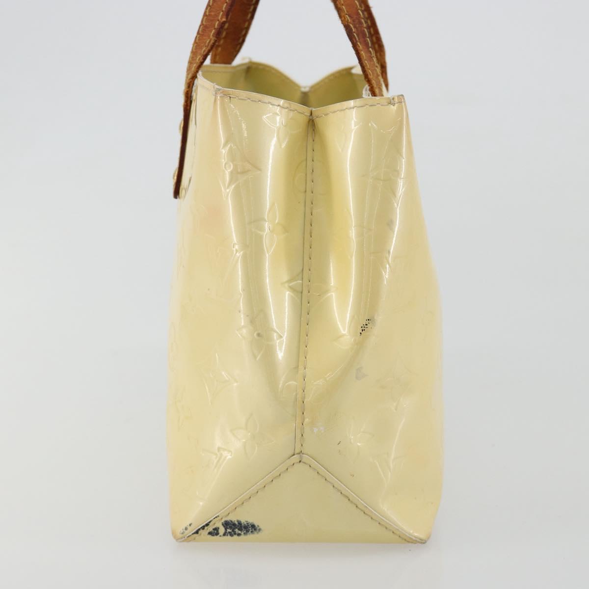 LOUIS VUITTON Monogram Vernis Reade PM Hand Bag Perle M91336 LV Auth bs35563