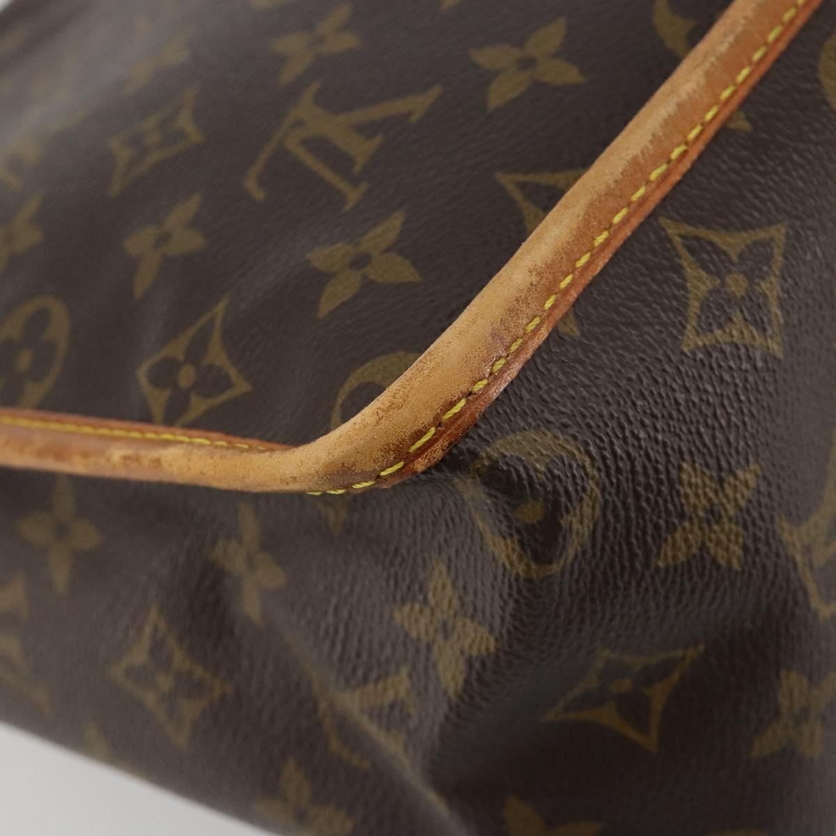 LOUIS VUITTON Monogram Gibeciere MM Shoulder Bag M42247 LV Auth bs35565