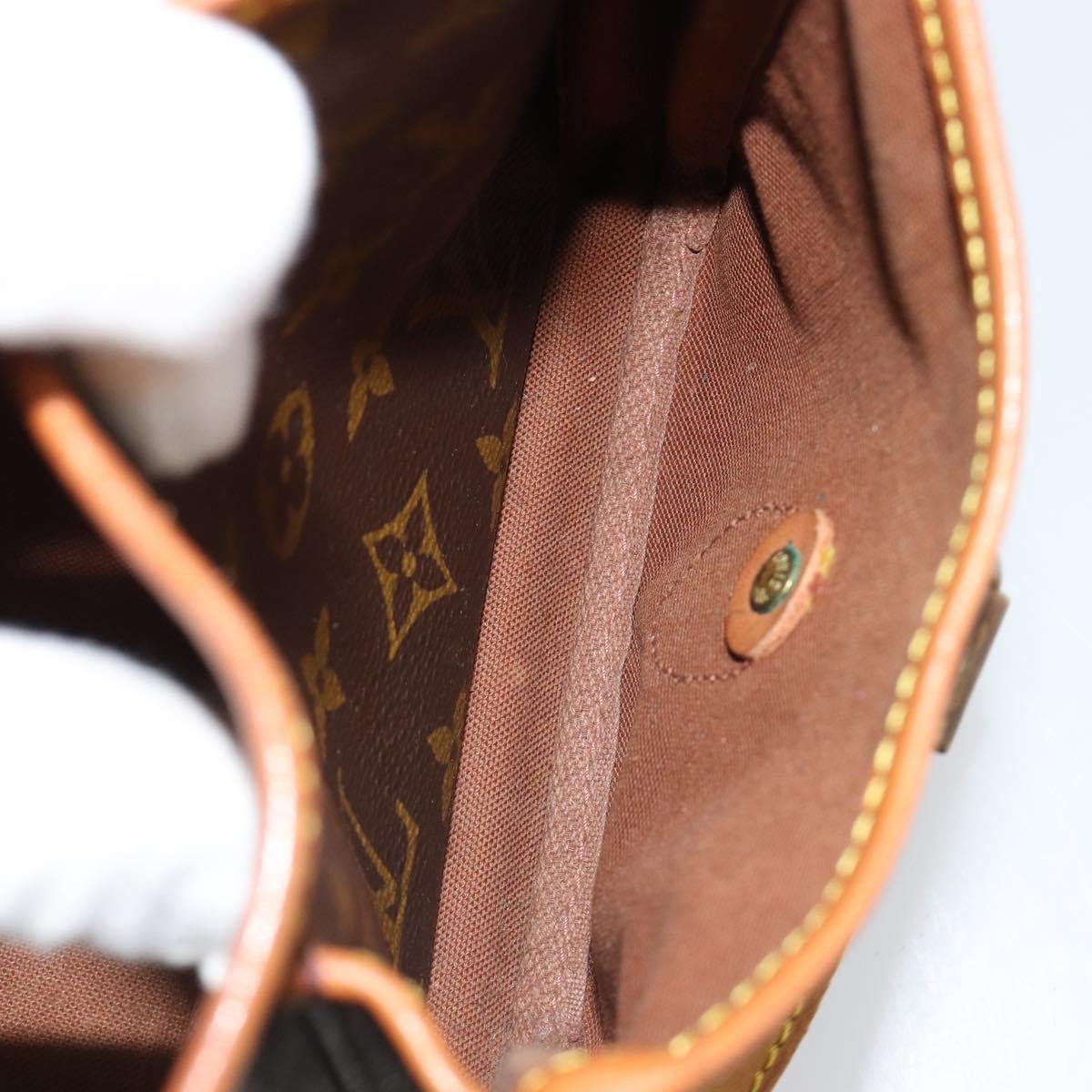 LOUIS VUITTON Monogram Gibeciere MM Shoulder Bag M42247 LV Auth bs35565