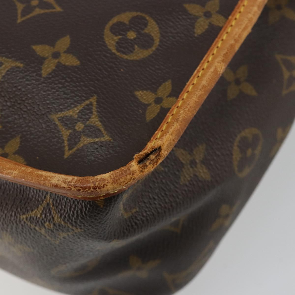 LOUIS VUITTON Monogram Gibeciere GM Shoulder Bag M42246 LV Auth bs35566