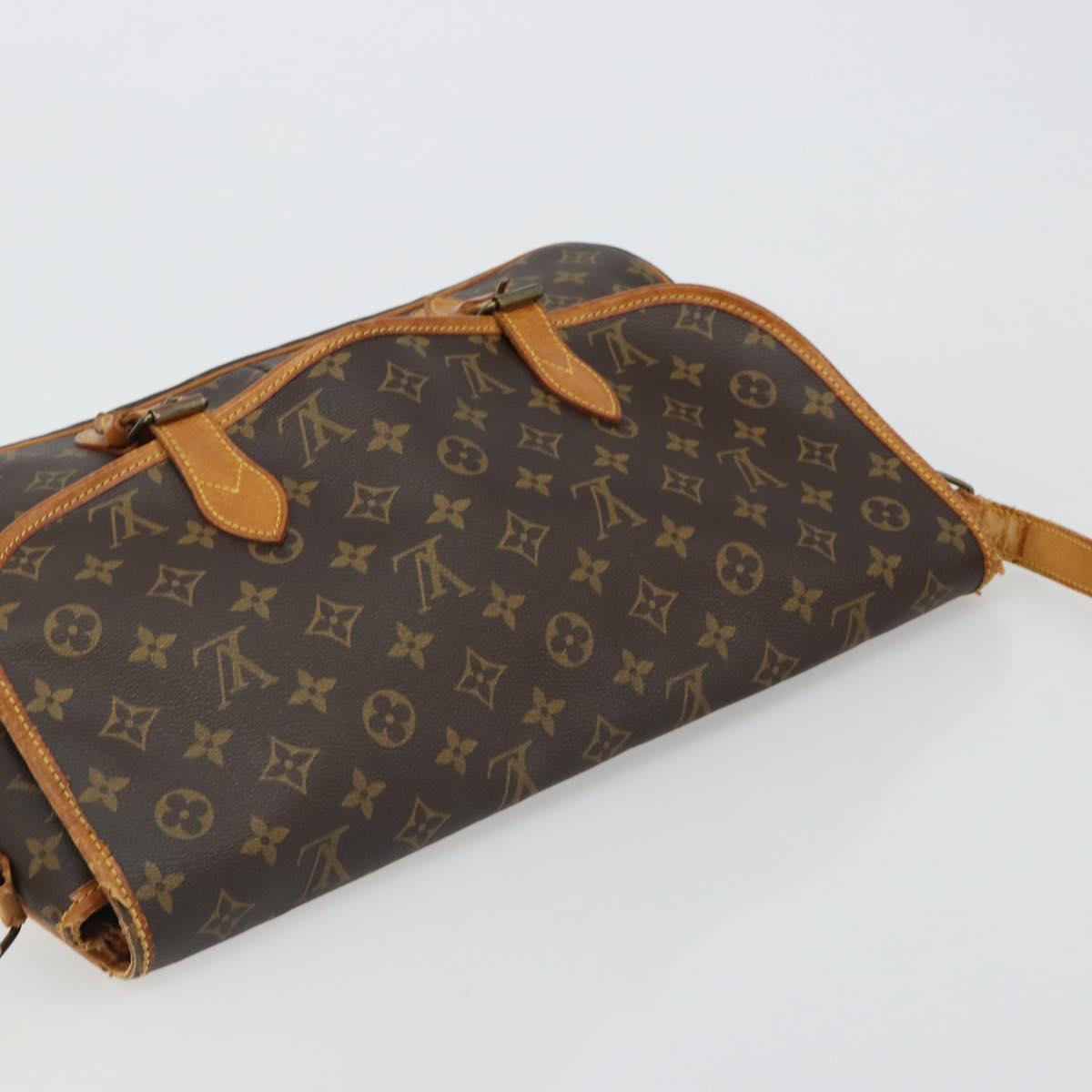LOUIS VUITTON Monogram Gibeciere GM Shoulder Bag M42246 LV Auth bs35566