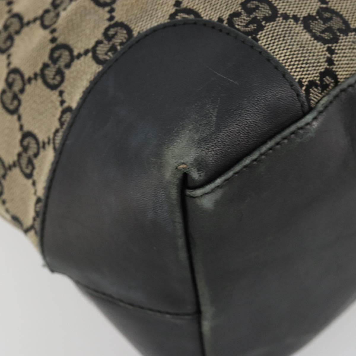 GUCCI GG Canvas Tote Bag Black 002 1121 Auth bs35575