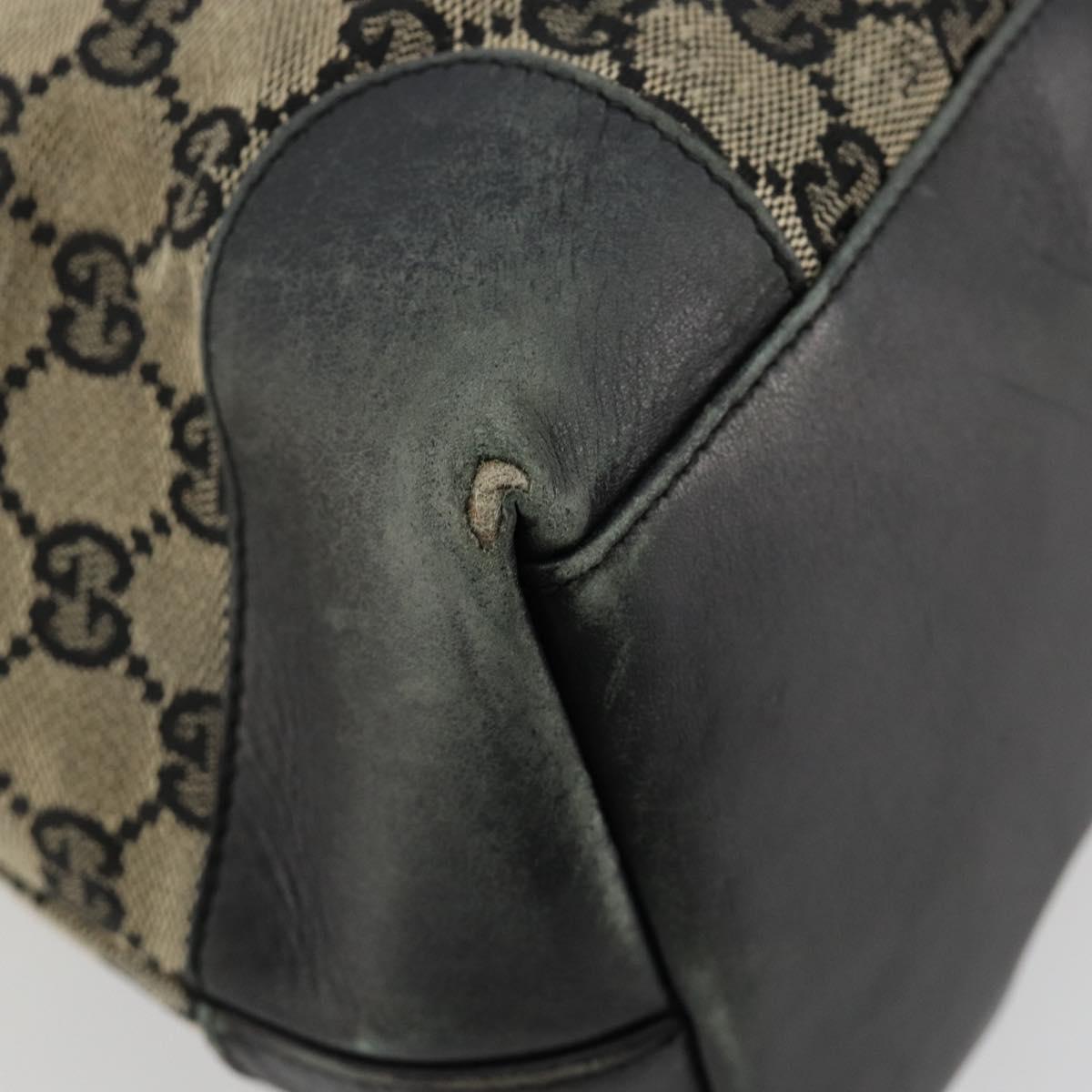 GUCCI GG Canvas Tote Bag Black 002 1121 Auth bs35575