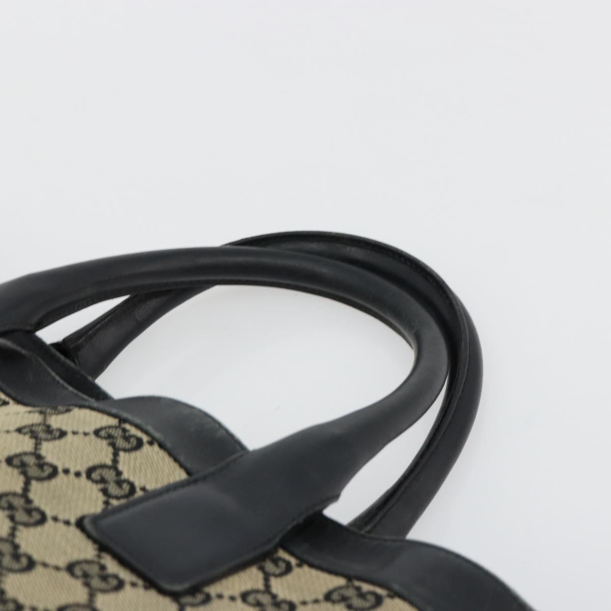 GUCCI GG Canvas Tote Bag Black 002 1121 Auth bs35575