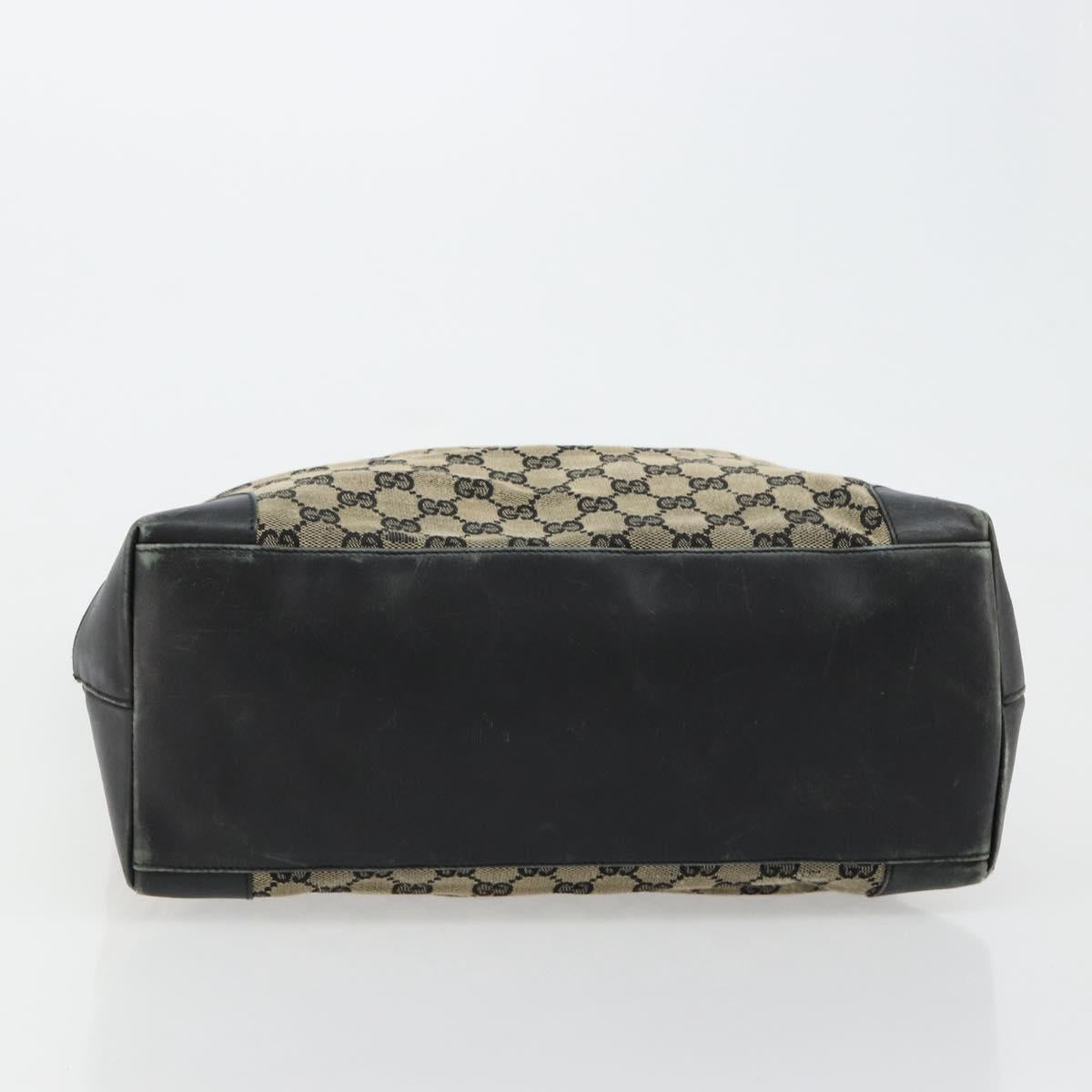 GUCCI GG Canvas Tote Bag Black 002 1121 Auth bs35575