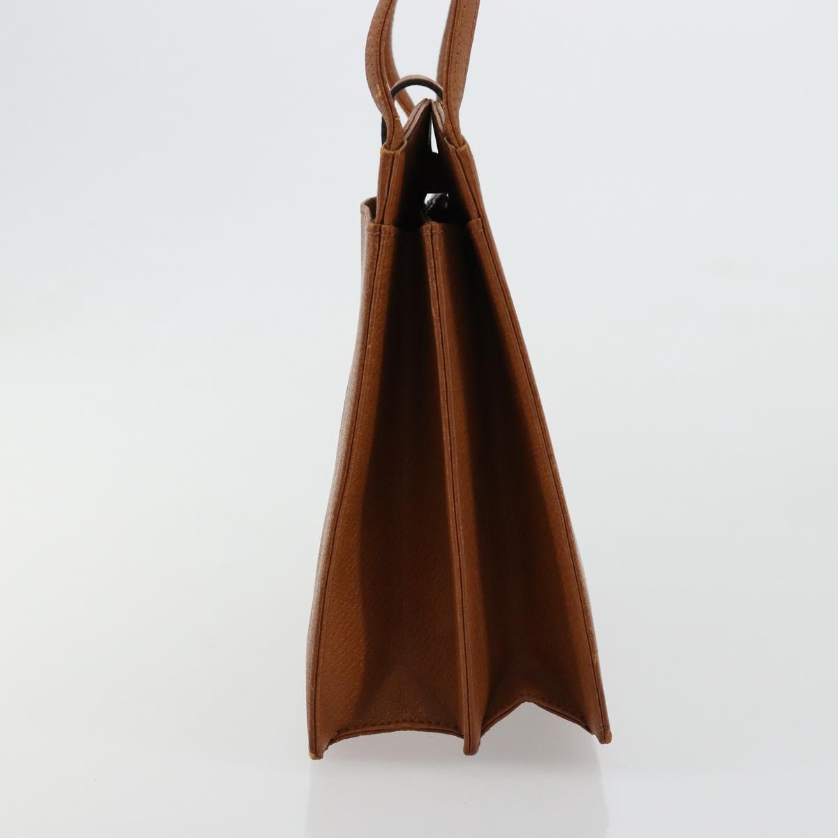 SAINT LAURENT Tote Bag Leather Brown Auth bs35578
