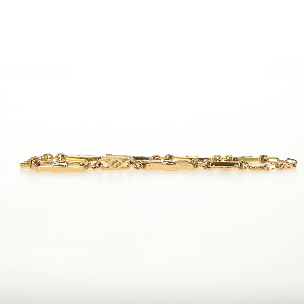 LOUIS VUITTON My LV Chain GM Necklace metal Gold Tone M01123 LV Auth bs35604M