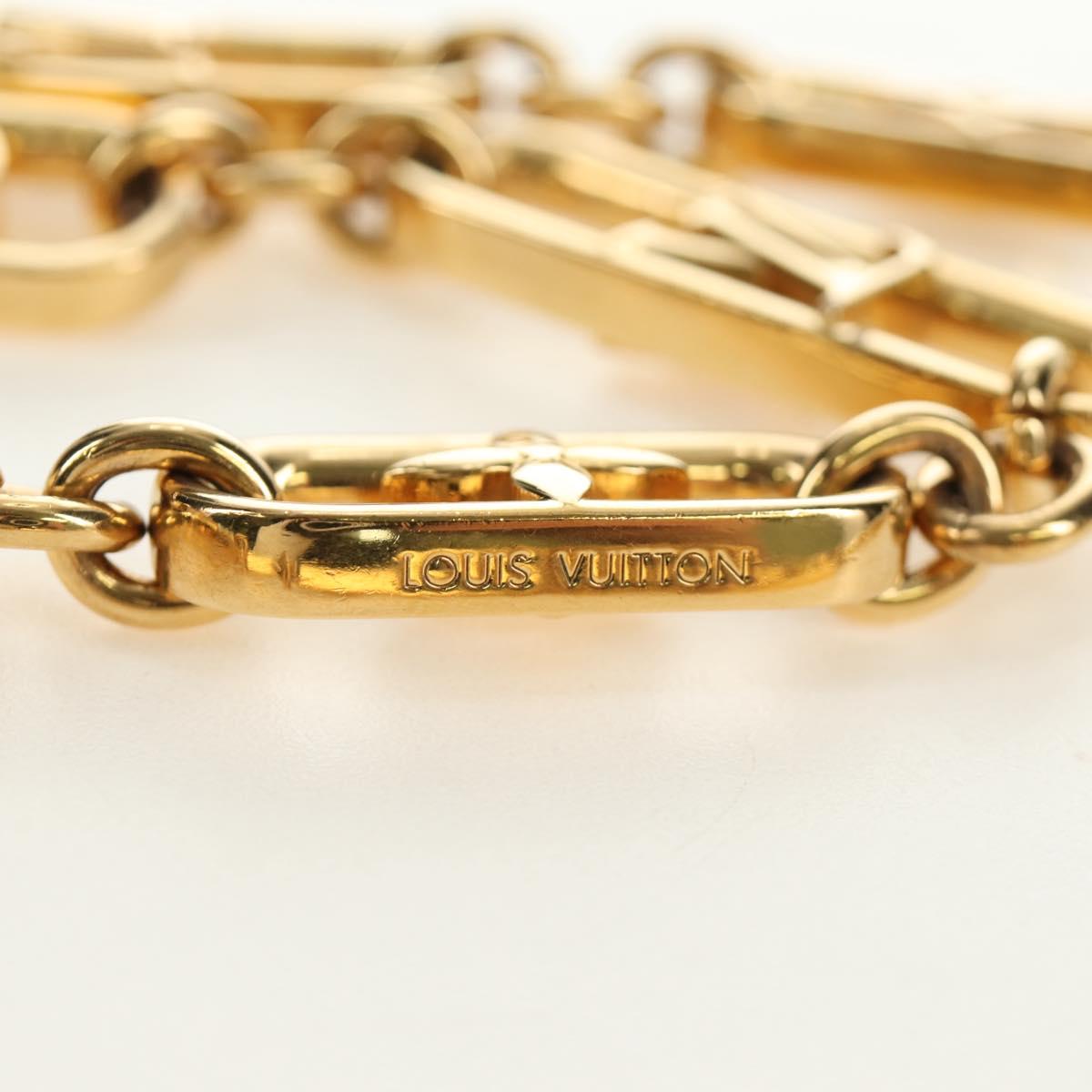LOUIS VUITTON My LV Chain GM Necklace metal Gold Tone M01123 LV Auth bs35604M