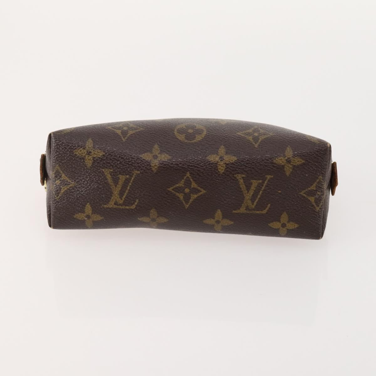 LOUIS VUITTON Monogram Vernis Pouch 6 Set Beige LV Auth bs35613
