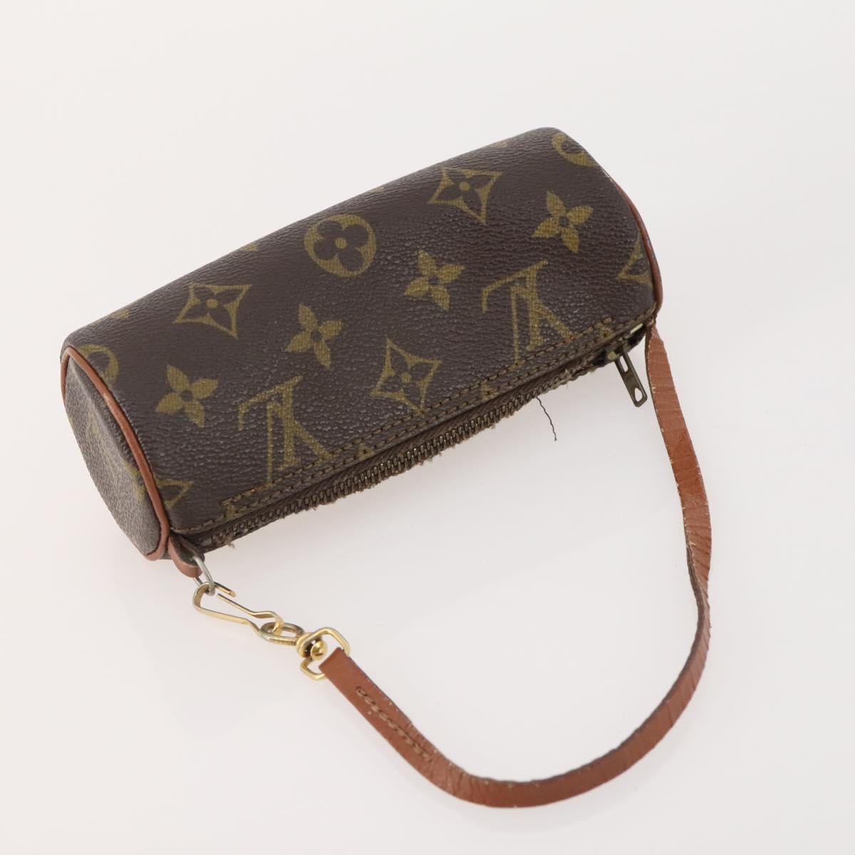 LOUIS VUITTON Monogram Vernis Pouch 6 Set Beige LV Auth bs35613