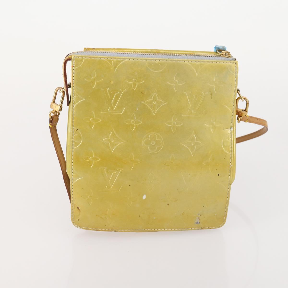 LOUIS VUITTON Monogram Vernis Pouch 6 Set Beige LV Auth bs35613