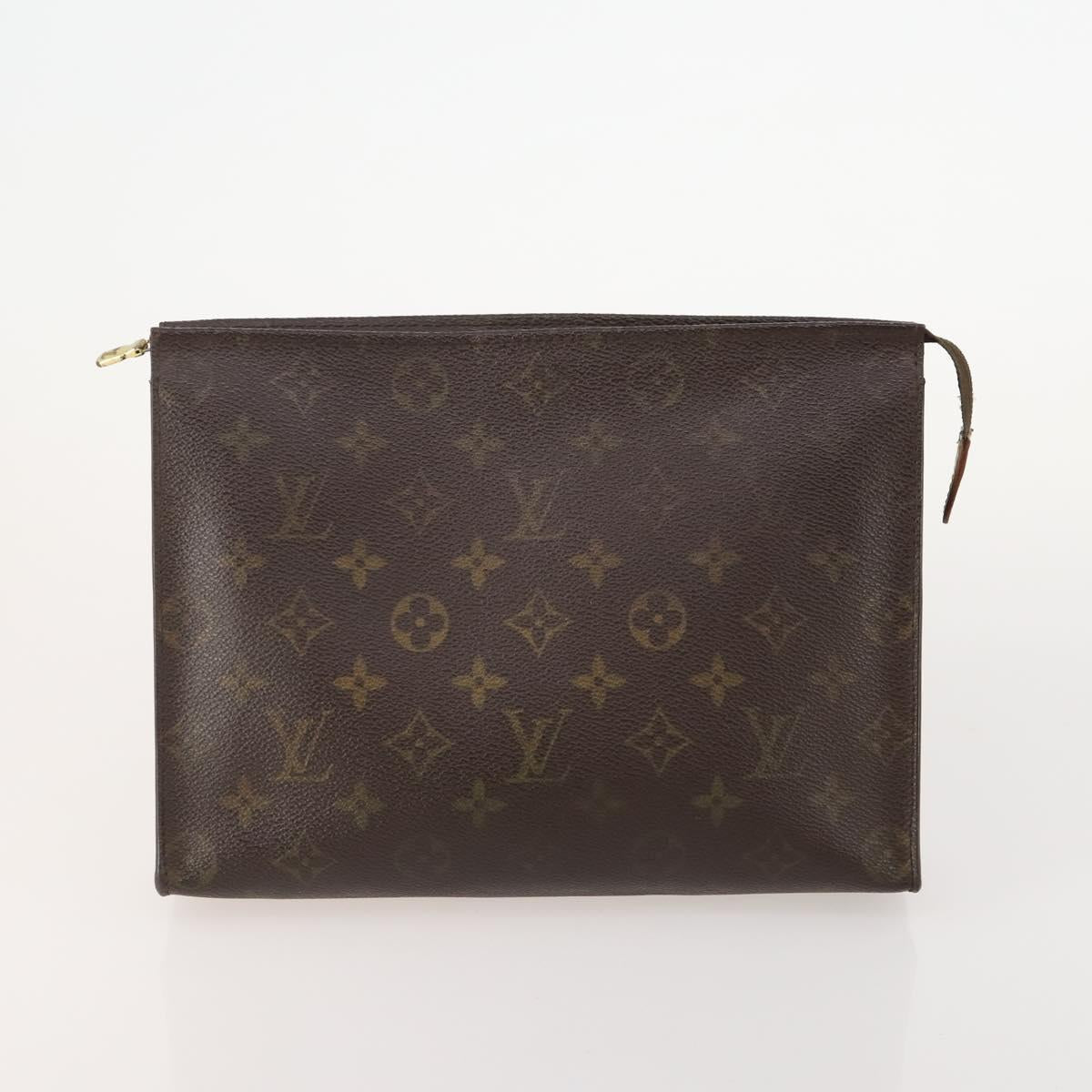 LOUIS VUITTON Monogram Vernis Pouch 6 Set Beige LV Auth bs35613