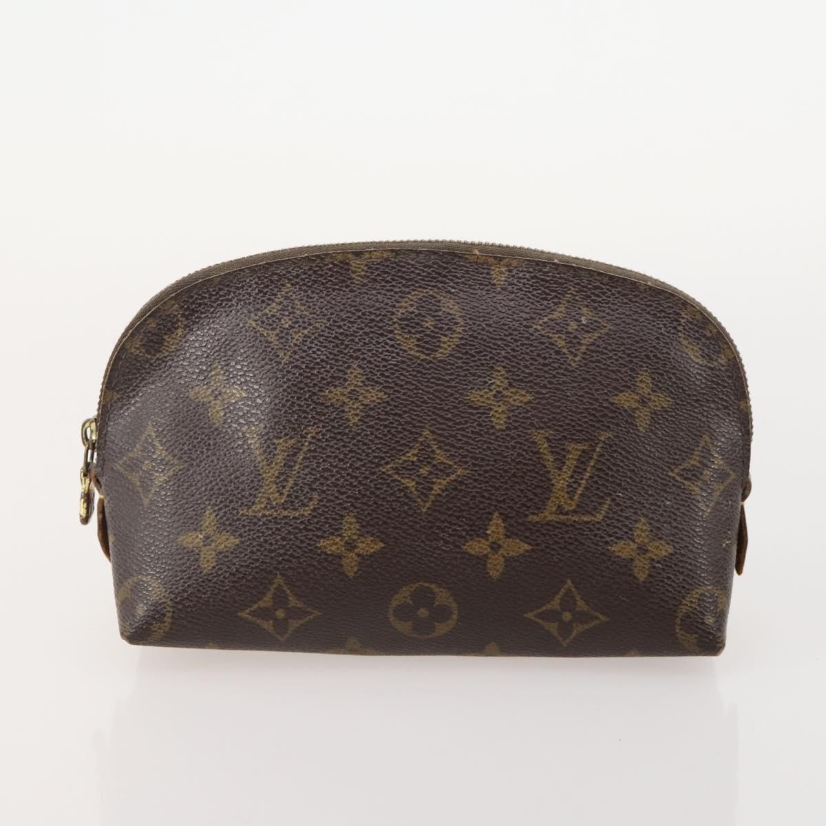 LOUIS VUITTON Monogram Vernis Pouch 6 Set Beige LV Auth bs35613