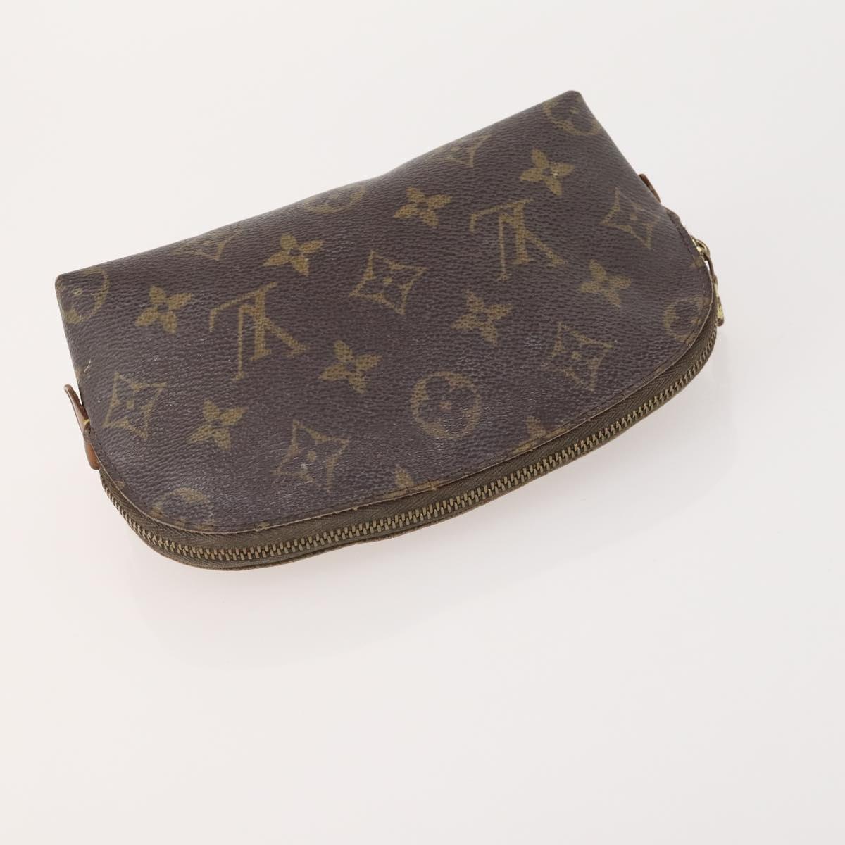 LOUIS VUITTON Monogram Vernis Pouch 6 Set Beige LV Auth bs35613