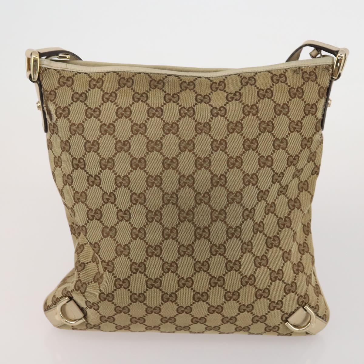 GUCCI GG Supreme GG Canvas Web Sherry Line Bag 3 Set Beige Black Auth bs35614