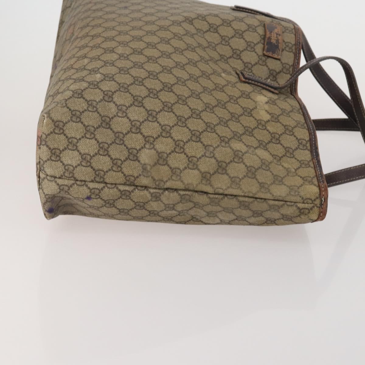 GUCCI GG Supreme GG Canvas Web Sherry Line Bag 3 Set Beige Black Auth bs35614