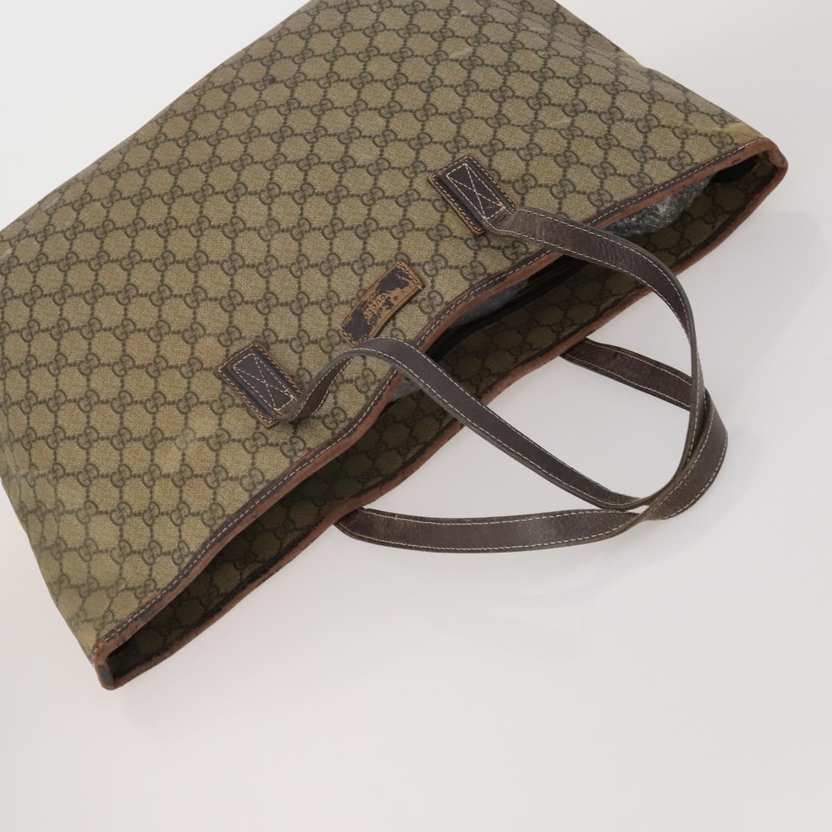 GUCCI GG Supreme GG Canvas Web Sherry Line Bag 3 Set Beige Black Auth bs35614