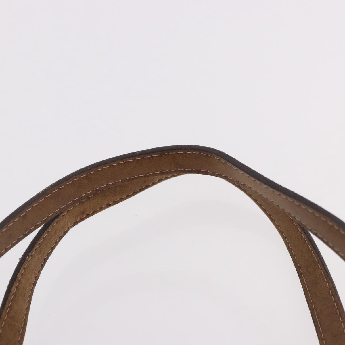 LOEWE Anagram Tote Bag Canvas Beige Gold Auth bs35617