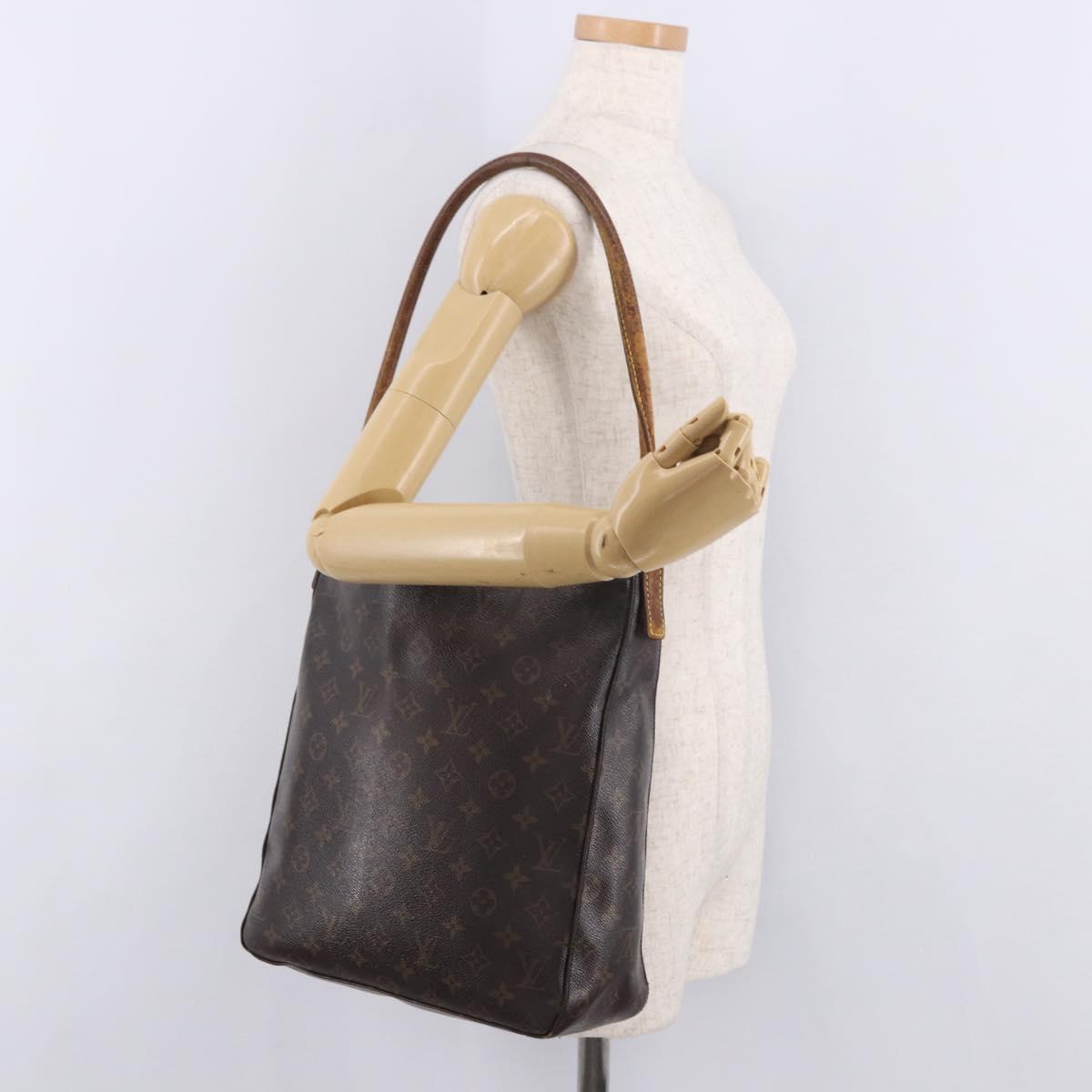 LOUIS VUITTON Monogram Looping GM Shoulder Bag M51145 LV Auth bs35621
