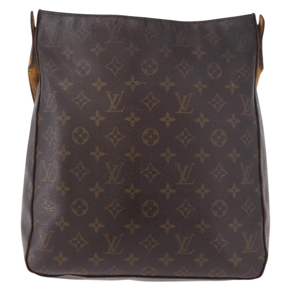 LOUIS VUITTON Monogram Looping GM Shoulder Bag M51145 LV Auth bs35621