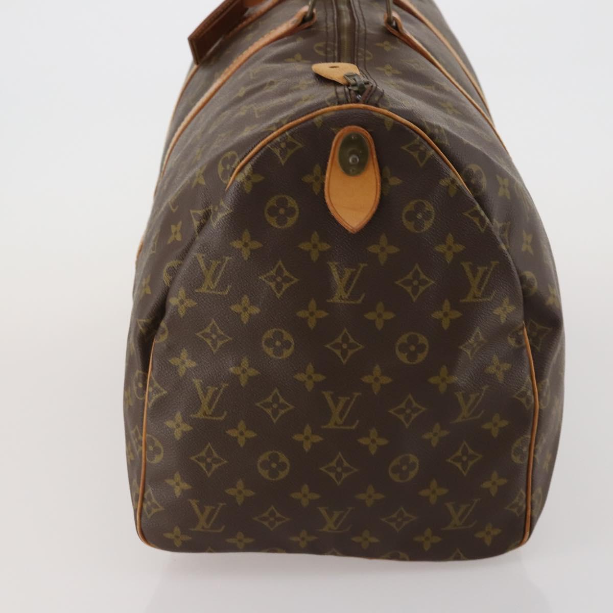 LOUIS VUITTON Monogram Keepall 55 Boston Bag M41424 LV Auth bs35622