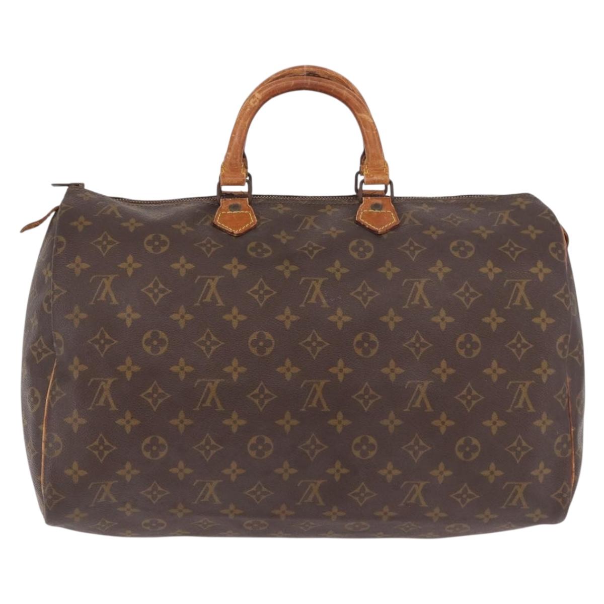 LOUIS VUITTON Monogram Speedy 40 Hand Bag M41522 LV Auth bs35624