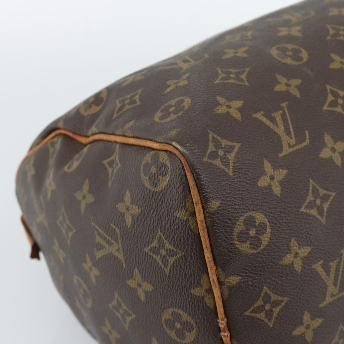 LOUIS VUITTON Monogram Speedy 35 Hand Bag M41524 LV Auth bs35625