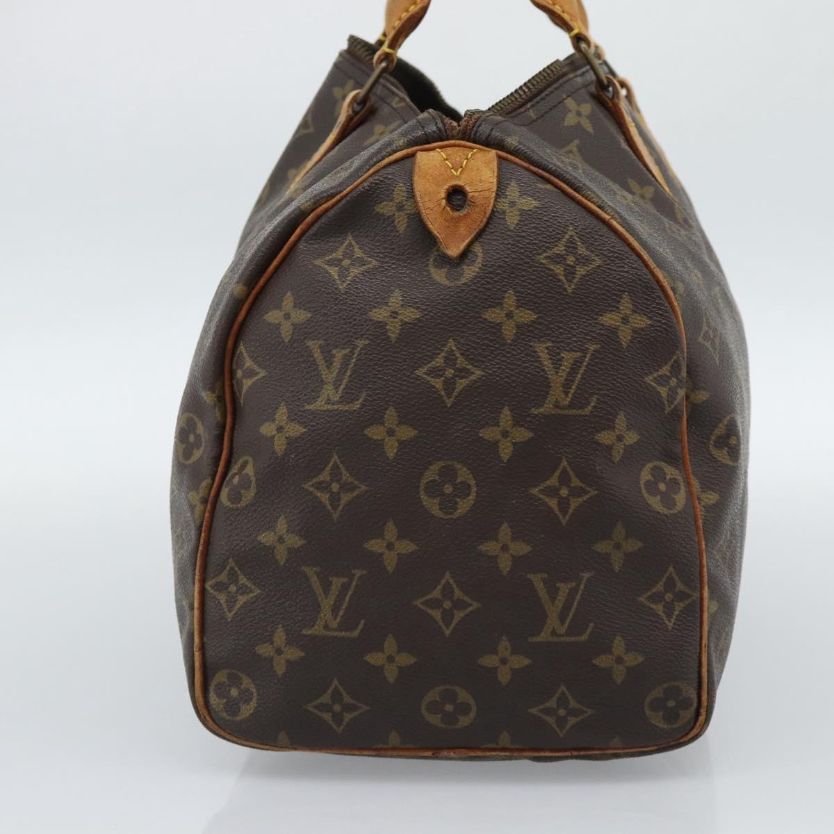 LOUIS VUITTON Monogram Speedy 35 Hand Bag M41524 LV Auth bs35625