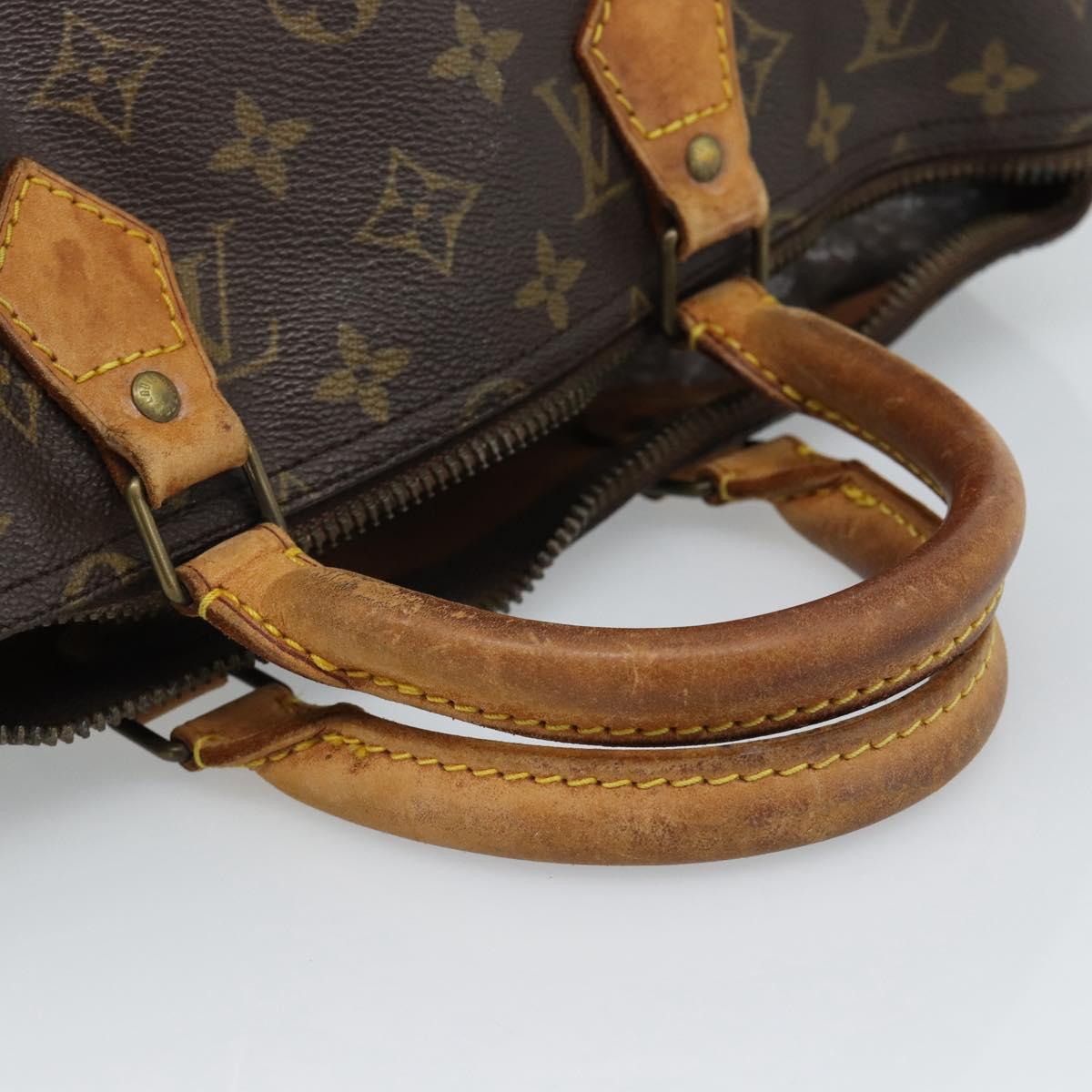 LOUIS VUITTON Monogram Speedy 35 Hand Bag M41524 LV Auth bs35625